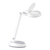 OttLite LED Space-Saving Magnifier Desk Lamp with Optical-Grade Magnification (White)