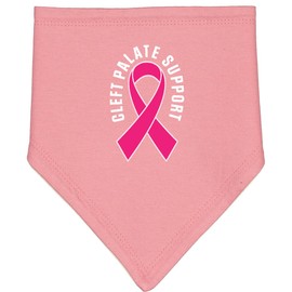 inktastic Cleft Palate Cleft Lip Ribbon Support Baby Bandana Bib Mauve and Natural 29e4a