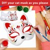 PVFZXS Pack of 8 white cat masks, cat masks, white