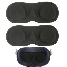 2 PCS Premium Linsenschutzschwamm für Vr-Headsets, Kompatibel mit Meta Quest 3, Quest 2, Oculus Rift S, Valve Index Und Pico 4, Schwarz, Effektiver Schutz Vor Staub und Kratzern, Einfach zu Reinigen