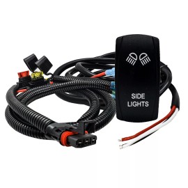 OZ-USA Pulse Power Bus Bar Plug 3-Wire Side Light Harness Kit for Polaris RZR Xpedition