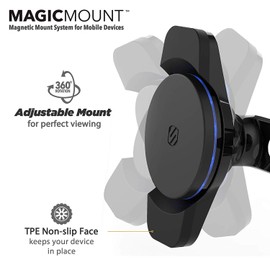 Scosche MagicMount Charge3 Wireless Charging Phone Mount - for Qi-Enabled Devices, Fast Charge Compatible - FreeFlow Vent