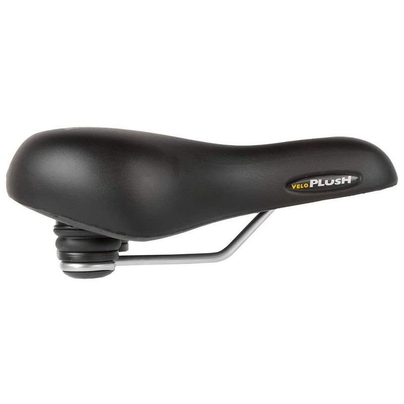 Velo Plush Gel Elasto Saddle - Black, L = 255