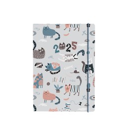 Collins Maru 2025 Planner - A5 Week To View Cut Flush Diary - Cats - (MR153.CT-25) - Weekly Planner with Cute Animal Design