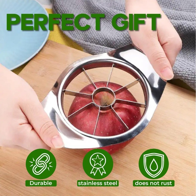 Stainless Steel Apple Slicer and Corer - 8 Blades Heavy