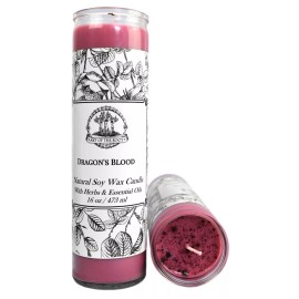 Dragons Blood 7 Day Soy Spell Candle Love Power Purification Wiccan Pagan Hoodoo