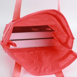 Millya UK Creative Waterproof Foldable Large Shopping Bag Travel Recycle Bag with Side Pocket (A-Pink 2)