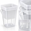 15-Pack Self-Watering Plant Pots for Seedlings and Cuttings – Translucent