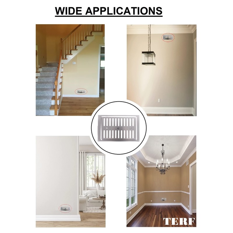 TERF® 9'' X 6'' Open and Close Adjustable Aluminium Air