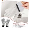 FOMIYES Reusable Dishwashing Gloves for Kitchen Cleaning Heat Resistant Durable