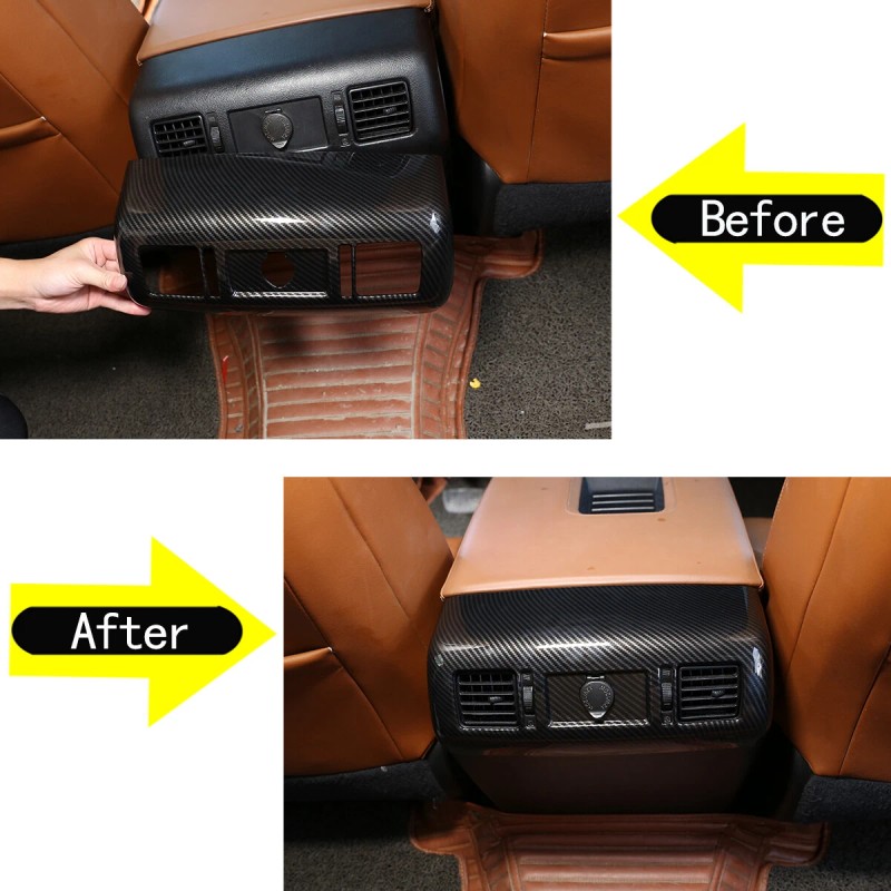 car-attention Inner Armrest Rear Air Vent Cover Trim Accessories For