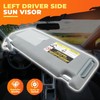 Aspaton Dark Gray Sun Visor Left Driver Side W/Light &