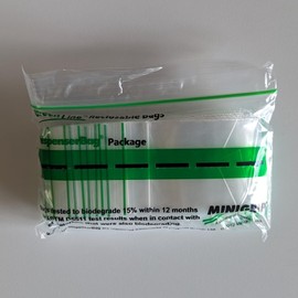 2" x 3" x 2 Mil Clear Landfill-Degradable Plastic Ziplock Bags (Case of 1,000)