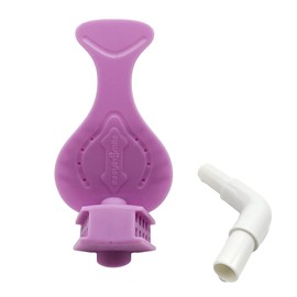 SNAWOP - Bloques dentales para mordedura, 2 unidades de silicona para la boca, protector eyector de saliva con adaptador de tubo de succión HVE, dispositivo de aislamiento de escupido manos libres