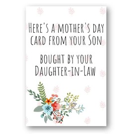 Second Ave Joke Funny Flower Mum Happy Mother's Day Card For Mum Mother in Law From Son