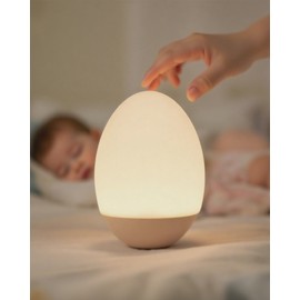 FNMYCO Egg Light for Nursery, 256 RGB Baby Night Light, Rechargeable Night Light for Kids, Portable Small Cordless Bedside Lamp for Girl/Boy/Toddler/Bedroom