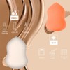 Juego de 15 esponjas de maquillaje,polvo facial, esponjas de maquillaje,