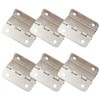6 Pcs Half-Surface Hinges - Offset Door Hinge Chest Hinges,