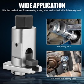 WODHMIEY Strut Spreader Tool,Strut Knuckle Spreader, Suspension Strut Hub Steering Knuckle Spreader, Efficient Spring Strut and Ball Joint Expansion (with 3/8 Drive Socket Kit)