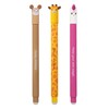 EBERHARD FABER 599039 Rollerball Pen Erasable 3 Animal Erase It