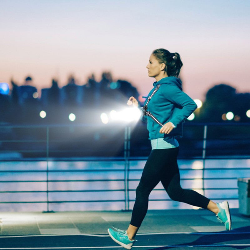 Outdoor Night Running Lights LED Chest Back Warning Light for