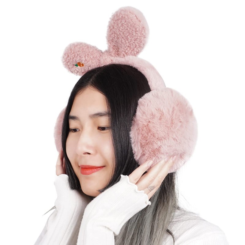 CoolChange Extra Large Cuddly Ear Warmers | Rabbit Ears |