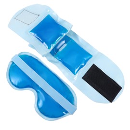 TOVINANNA 1set Cold and Hot Blindfold Neck Wrap Gel Eye Mask for Relaxation and Moisturizing Soft and Comfortable Design for and Circulation Material