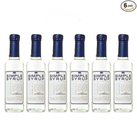 Stirrings Simple Syrup Cane Sugar Cocktail Mix Glass Bottles 12 Oz pack of 6
