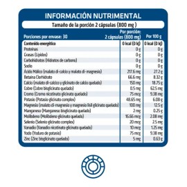 HEALTHADDICTION - 2 Pack Miner Complex - Suplemento Multimineral de Minerales Quelados con Magnesio, Zinc, Manganeso, Potasio - 120 Cápsulas          