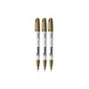 Sharpie Oil-Based Paint Marker, Extra Fine Point, Gold; Works On Virtually Any Surface - Metal, Pottery, Wood, Rubber, Glass, Plastic, Stone, and More; Pack of 3 (35532)