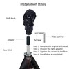 Bashineng Skull Shifter Knob Stick Shift Handle Gear Shifting Lever