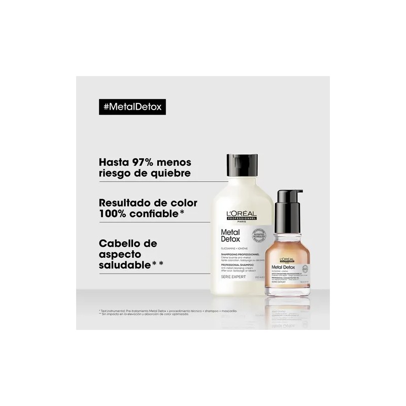 L'Oréal Professionnel Metal Detox| Kit shampoo + aceite