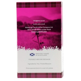 Edinburgh Tea & Coffee Company Scottish Thistle Infused Black Tea, 25 Count Envelope/Tag Teabags