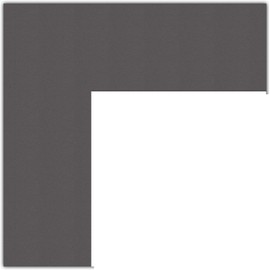 12x13 Cinder / Charcoal Custom Mat for Picture Frame with 8x9 opening size (Mat Only, Frame NOT Included)