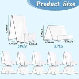 Clear Acrylic Display Stand - Aesthetic Book, CD, and Card Display Holder, Suitable for Room, Library, Living Room Use