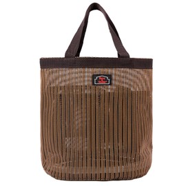 BARN & STABLE Breathable & Waterproof Mesh Horse Grooming Bag with 8 Pockets Tear-resistant Grooming Tote for Horse Grooming Caddy Bag Organizer to Secure Items (Brown)