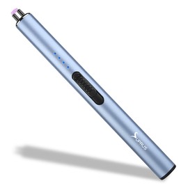 SUPRUS Electric Arc Windproof Flameless USB Rechargeable Lighter with Safety Lock for Candle (Blue)