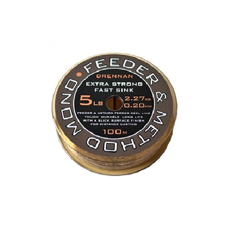 DRENNAN METHOD AND FEEDER MONOFILAMENT LINE - 100 METRES (12lb)