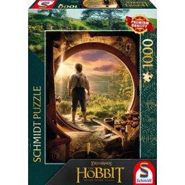 Schmidt Spiele 58552 The Hobbit, Leaving Bag End, 1000-Piece Jigsaw Puzzle, Multi-Coloured