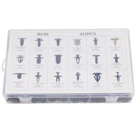 ROADFAR Push Clips Car Fasteners Push Type Fender Rivet Clips with Multi-color nylon and plastic 18Sizes