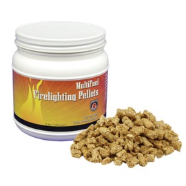 Meeco's Red Devil 417 MultiFuel Firelighting Pellets - Fast & Clean Fire Starter for Multi-Fuel, Corn, Pellet & Coal Stoves - 1800°F, No Residual Ash or Petroleum Smell (1.5 lb) - Made in The USA