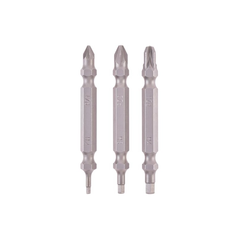 Original Einhell Double Bit Set, 3 Pieces, 65 mm, PZ/H