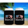 USA Flag Gifts For Men USA Sports Wrestling 6-Pack Can