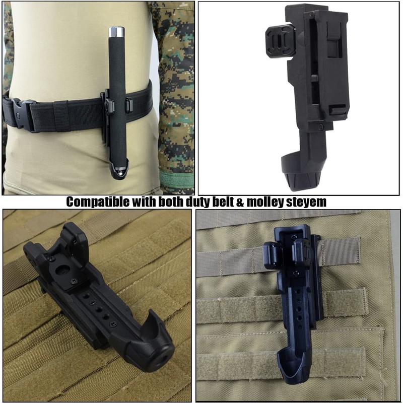 ROCOTACTICAL Expandable Baton Holder, 360 Degrees Rotation Expandable Baton Holster