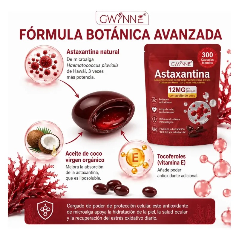 Suplemento en cápsula Gwynne Oil Of Oregano 6000mg sabor Astaxantina