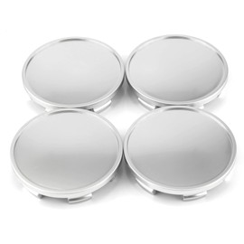 RhinoTuning 4 PCS 65 mm Wheel Center Caps Compatible With 17" & 18" Mustang 17" Focus 17" & 20" F150 16" Contour, OD: 2.56 in / 65 mm ID: 2.32 in / 59 mm Pearl Chrome Hub Caps Wheel Trims