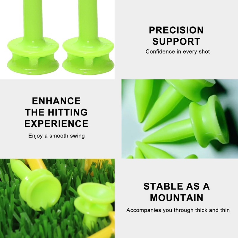 50PCS Golf Tees - Castle Golf Tees - Plastic Golf