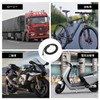 Rubber Rope, 2 Pieces, Black, For Cargo Use, Elastic Strap,