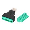 3Pcs RJ45 Screw Terminal Adapter RJ45 Female Thread to 8