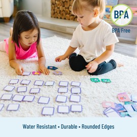 Wildkin Memory Matching Game Cards for Boys & Girls, 36 Pairs Memory Learning Cards Activities for Toddlers and Preschool, Educational Cards to Boost Memory, Your Child Ultimate Study Companion (Girl)